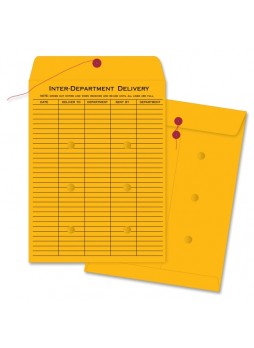 Business Source Interdepartmental Envelope, #32, 10" x 13", 32lb, Kraft, Box of 100